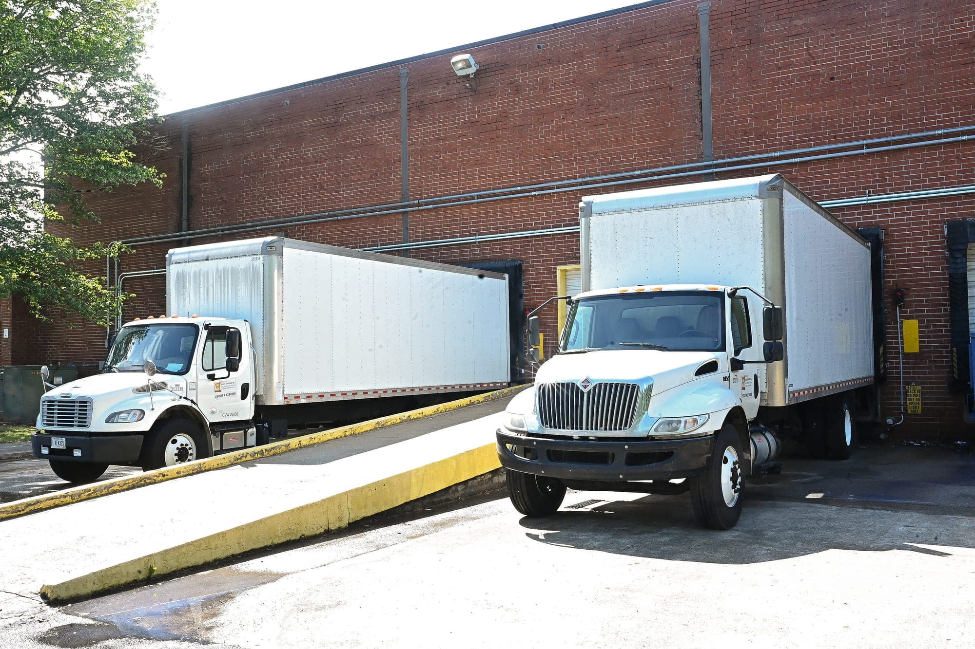 Dove Direct company-owned fleet vehicles at the Atlanta facility