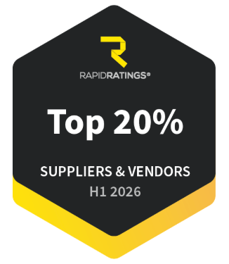 RapidRatings Gold Badge — Top 20% Supplier